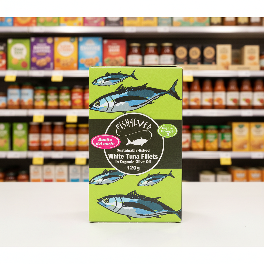 Fish4ever White tuna fish in org olive oil - 120g