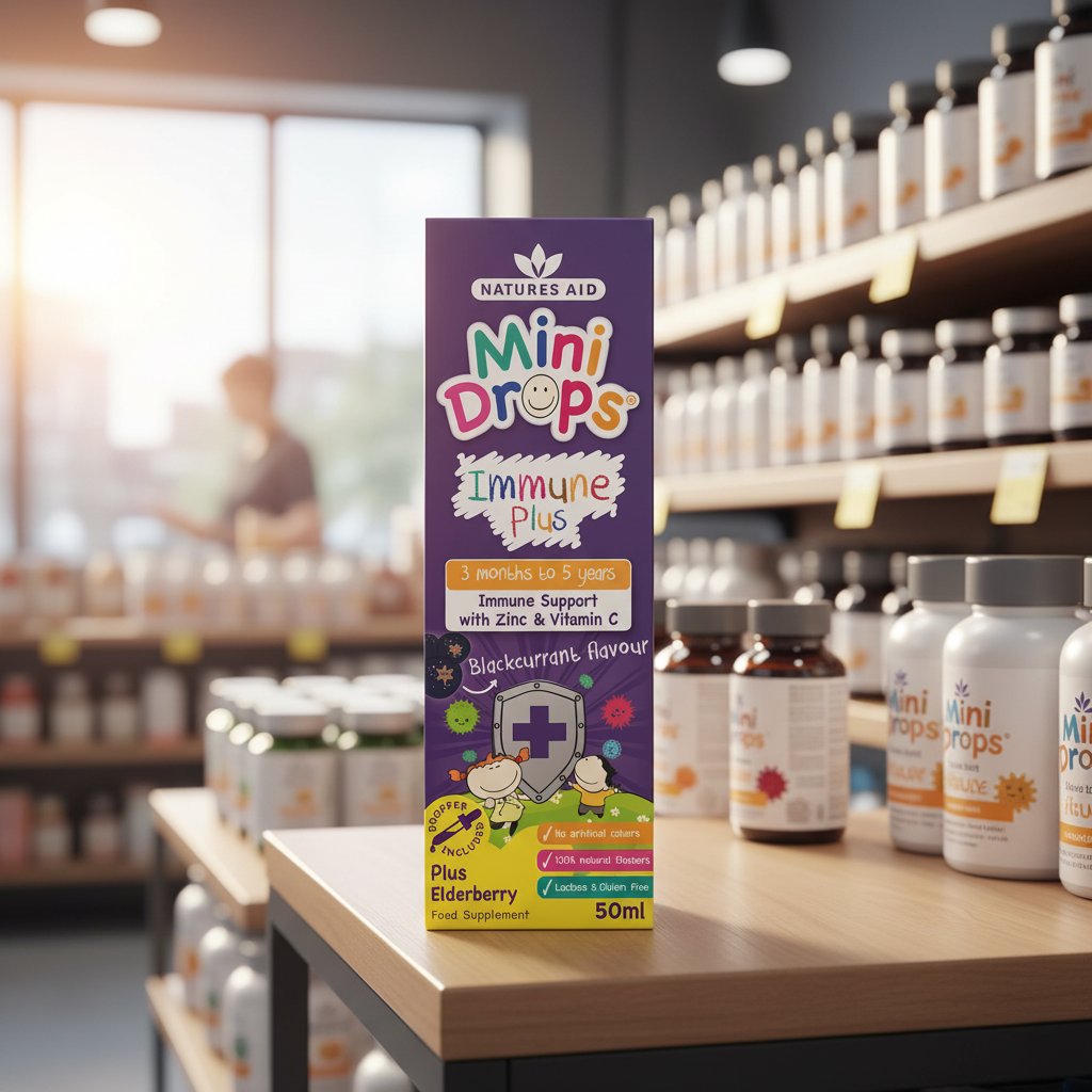 Natures Aid Mini Drops Immune Plus - 50ml