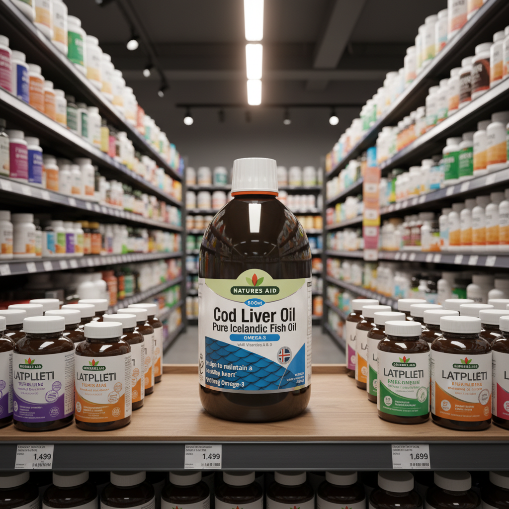 Natures Aid Cod Liver Oil Liquid - 500ml