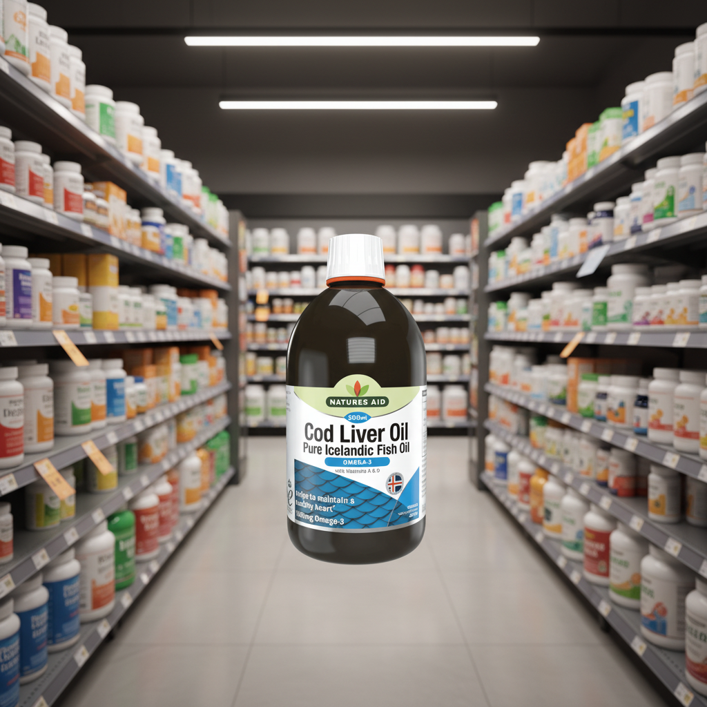 Natures Aid Cod Liver Oil Liquid - 500ml