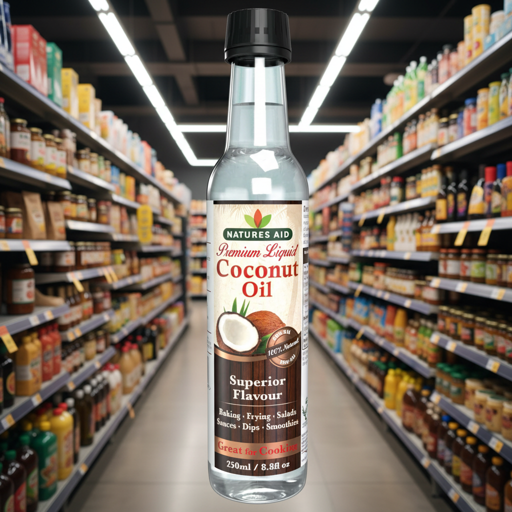Natures Aid Coconut Oil Liquid - 250ml