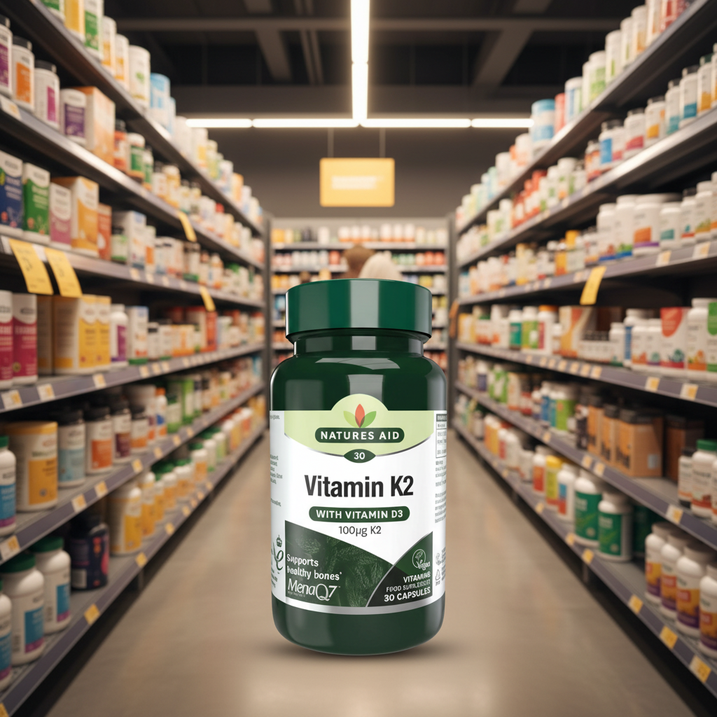 Natures Aid Vitamin K2 (MenaQ7) - 30caps