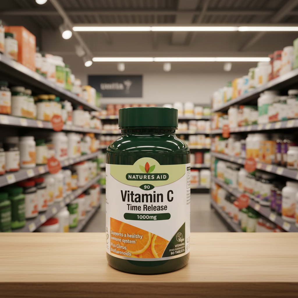 Natures Aid Vit C 1000mg TR - 90tabs