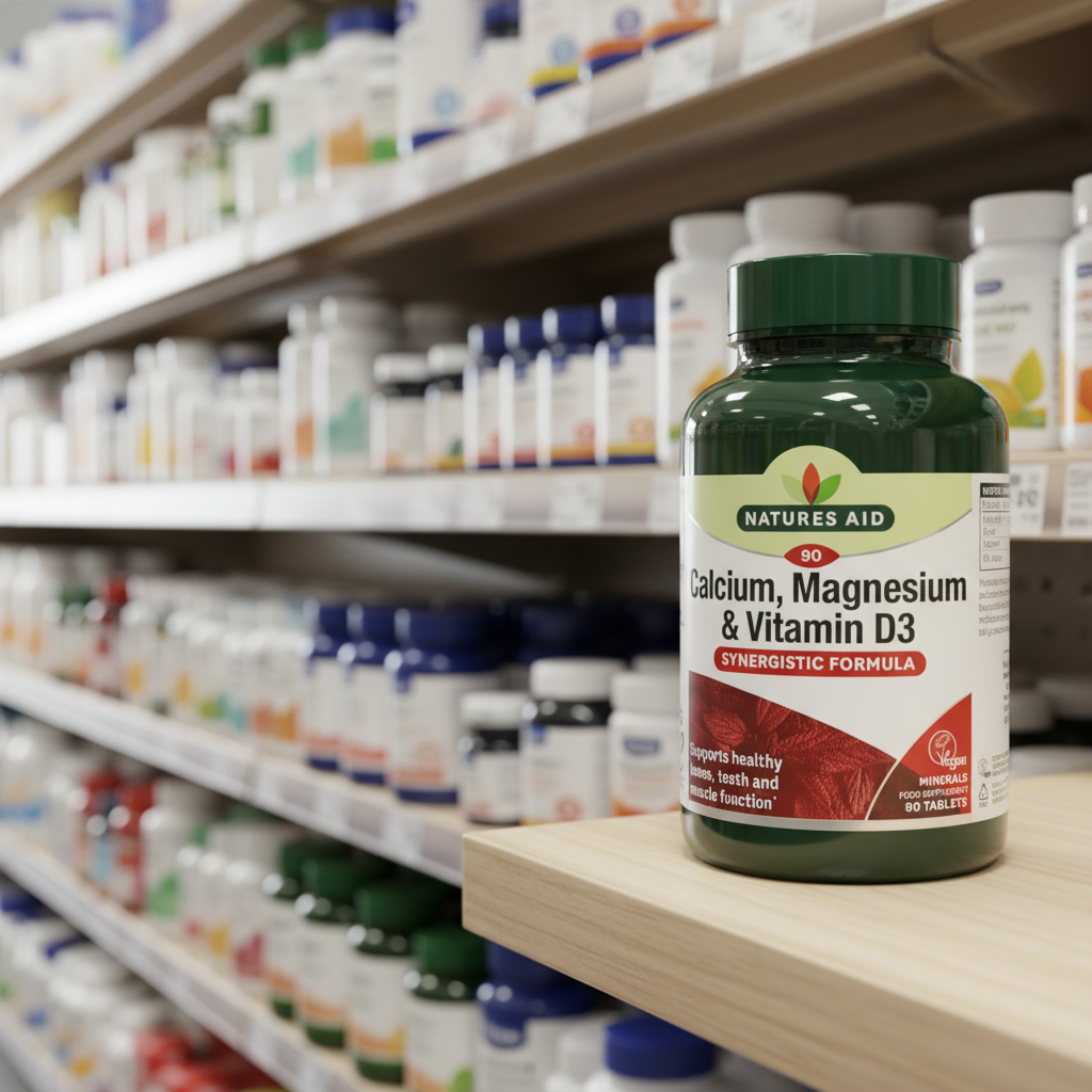 Natures Aid Calcium, Magnesium, Vit D3 - 90tabs