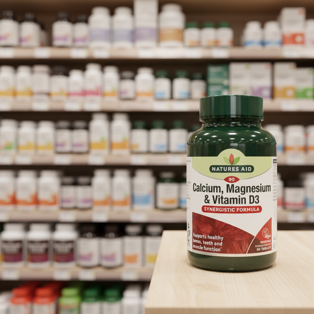 Natures Aid Calcium, Magnesium, Vit D3 - 90tabs