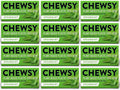 12 x Chewsy Spearmint Plastic Free Gum - 15g