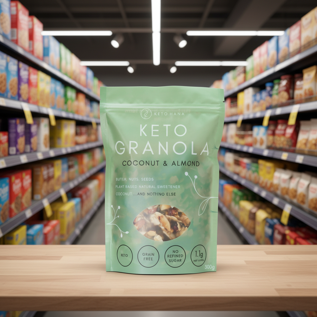 Keto Hana Coconut & Almond butter keto granola - 300g