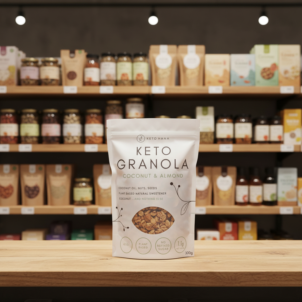 Keto Hana Coconut & Almond plant based keto granola - 300g