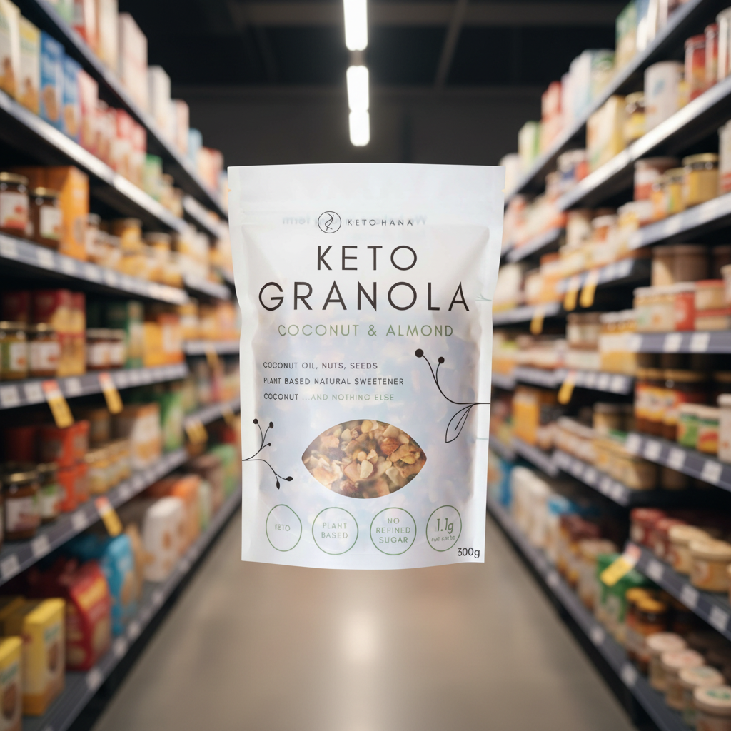 Keto Hana Coconut & Almond plant based keto granola - 300g