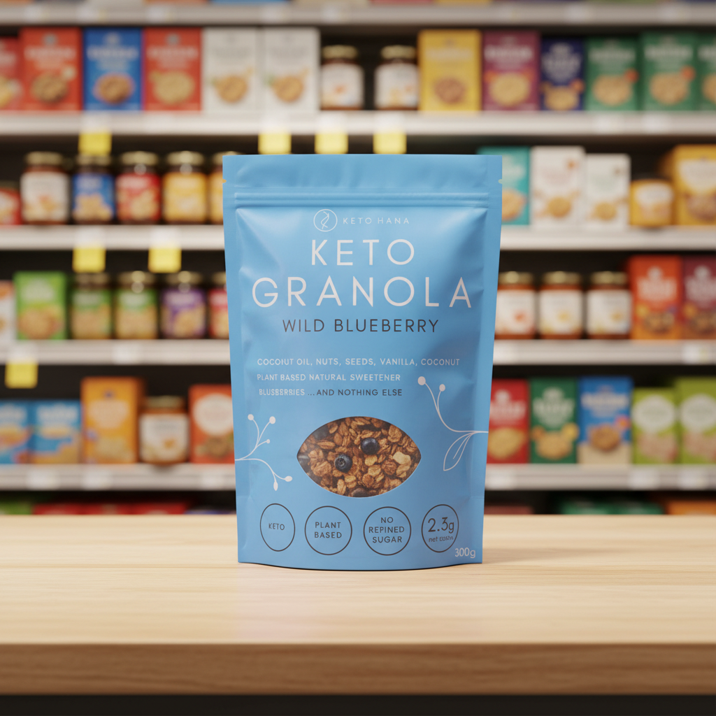 Keto Hana Wild Blueberry keto granola - 300g