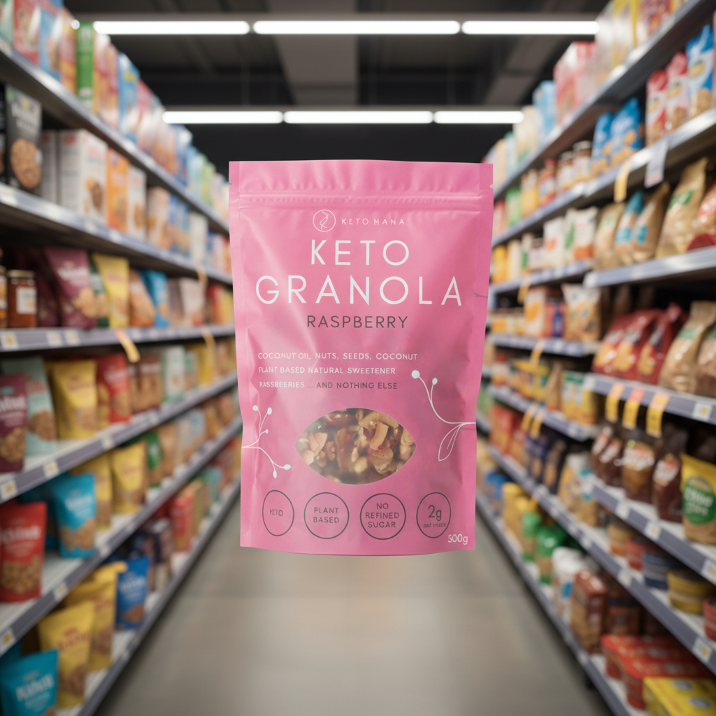 Keto Hana Raspberry keto granola - 300g