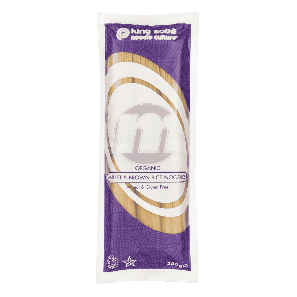 King Soba Organic Millet & Brown Rice Noodles - 250g