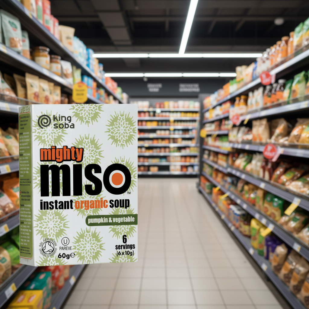 King Soba Org Miso Soup with Pumpkin & Vegetable - 60g