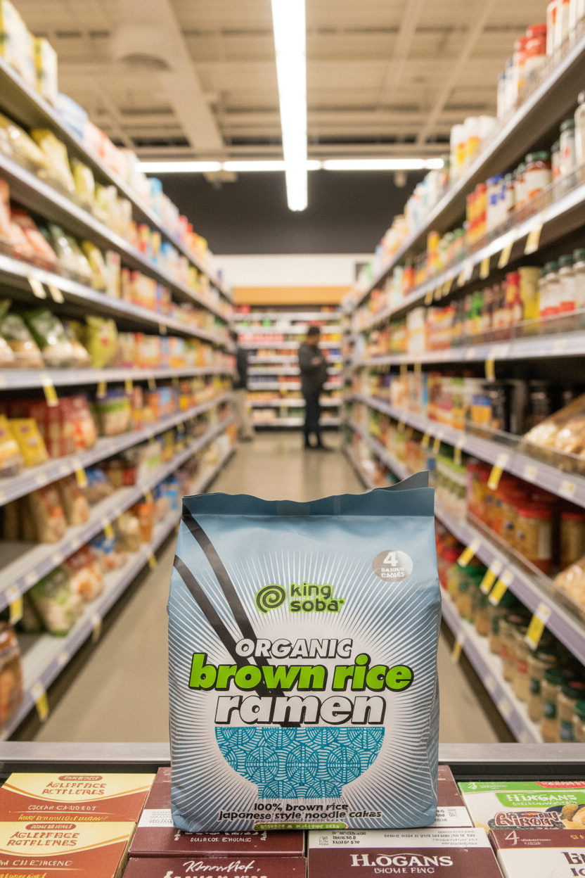 King Soba Organic Brown Rice Ramen Noodles - 280g