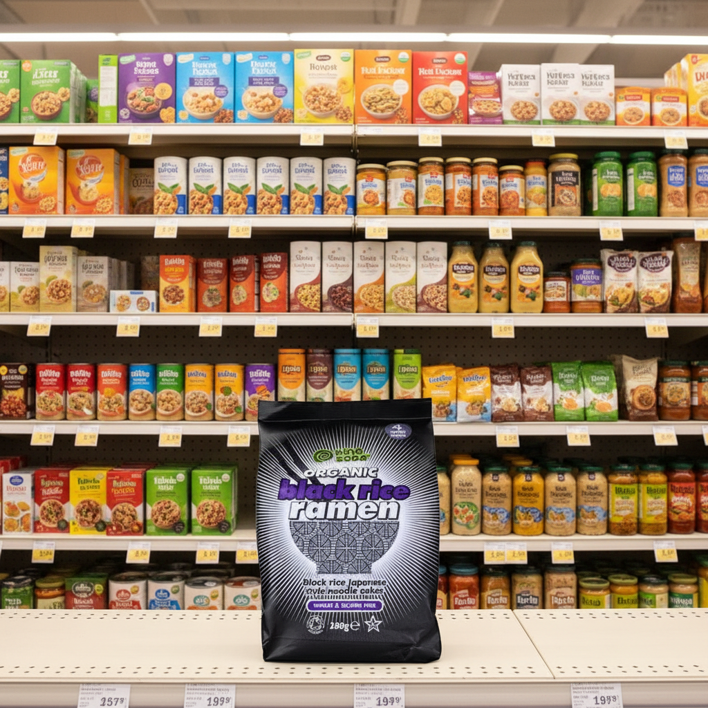 King Soba Organic Black Rice Ramen Noodles - 280g