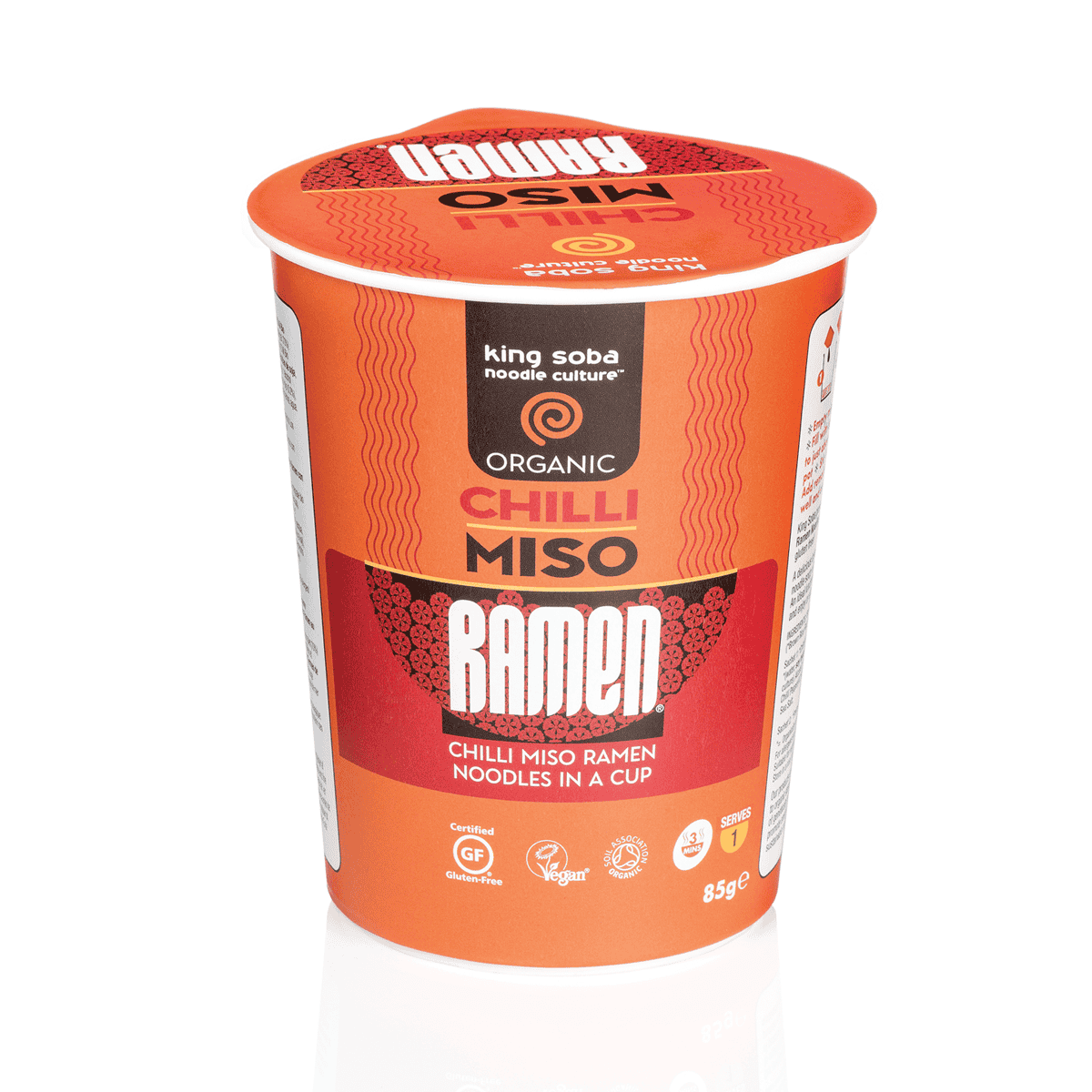King Soba Organic Chilli Miso Ramen Cup (Instant) - 85g