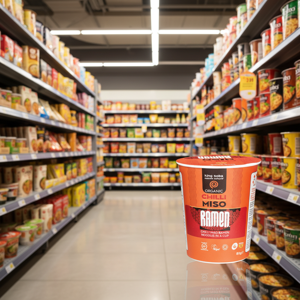 King Soba Organic Chilli Miso Ramen Cup (Instant) - 85g