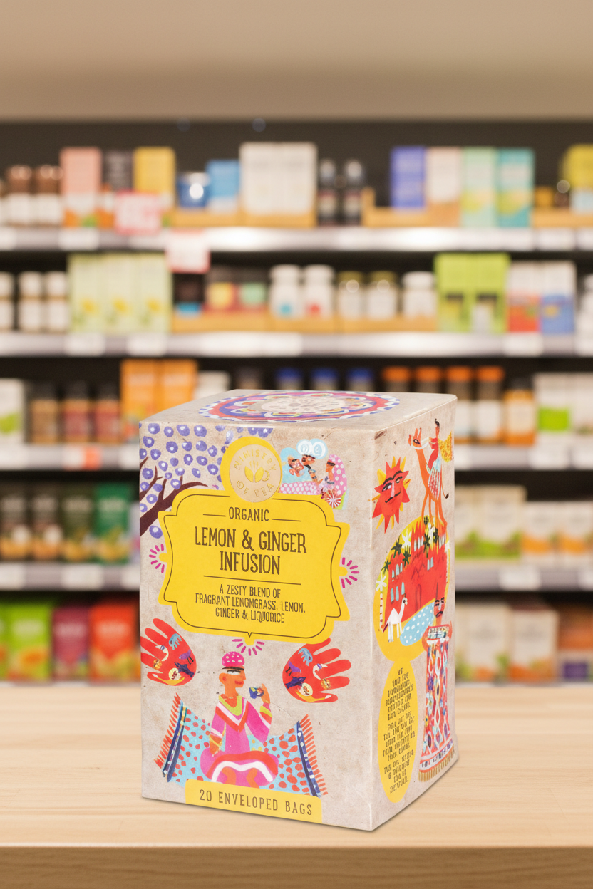 Ministry of Tea Organic Lemon & Ginger Infusion  - 20bags