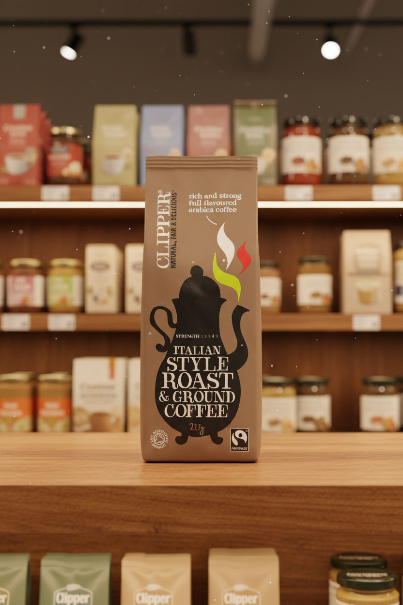 Clipper Fairtrade Organic Italian Style Coffee - 250g