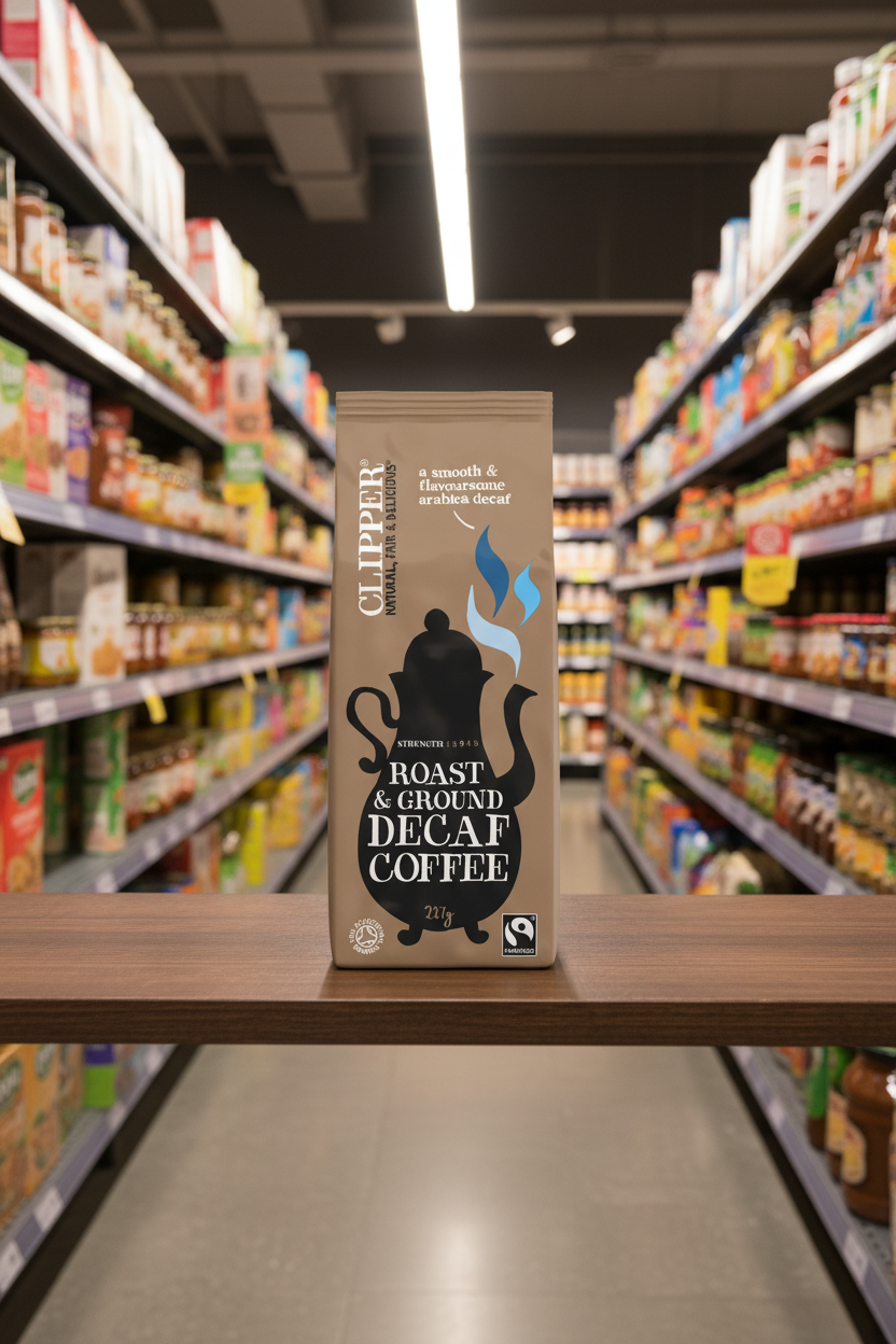 Clipper Fairtrade Organic Decaffeinated Coffee - 227g