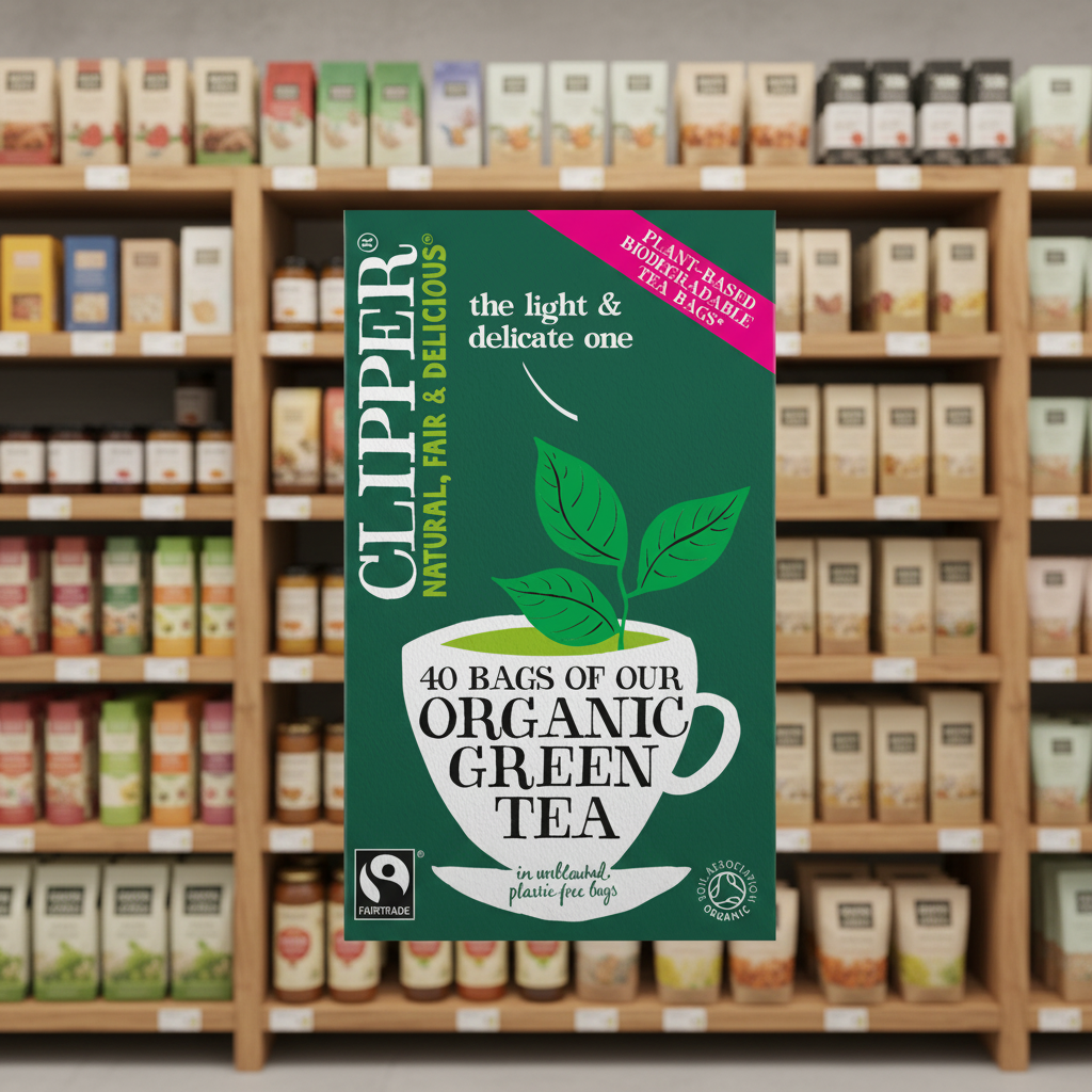 Clipper Fairtrade Green Tea Bags - 80g