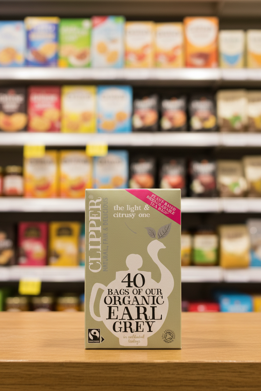 Clipper Fairtrade Organic Earl Grey Tea Bags - 96g