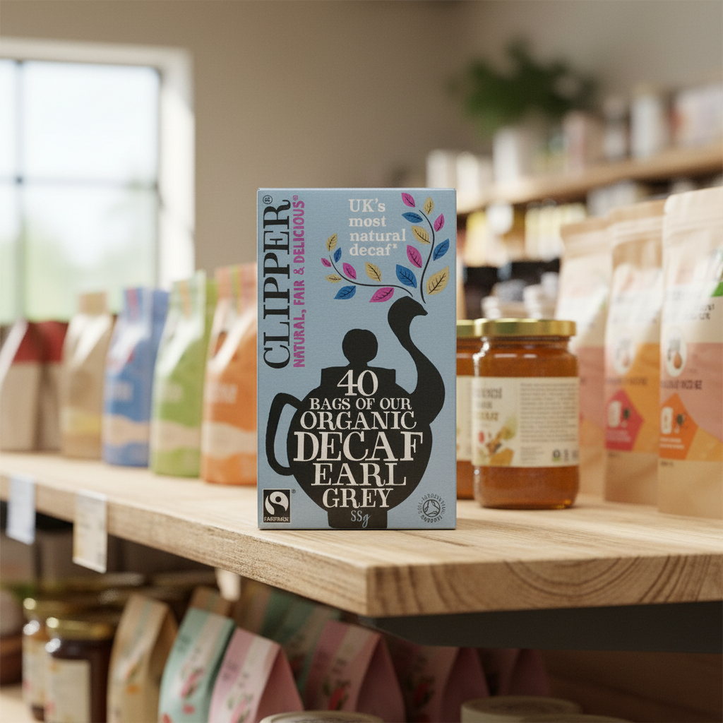 Clipper Fairtrade Organic Decaf Earl Grey Tea Bags - 88g