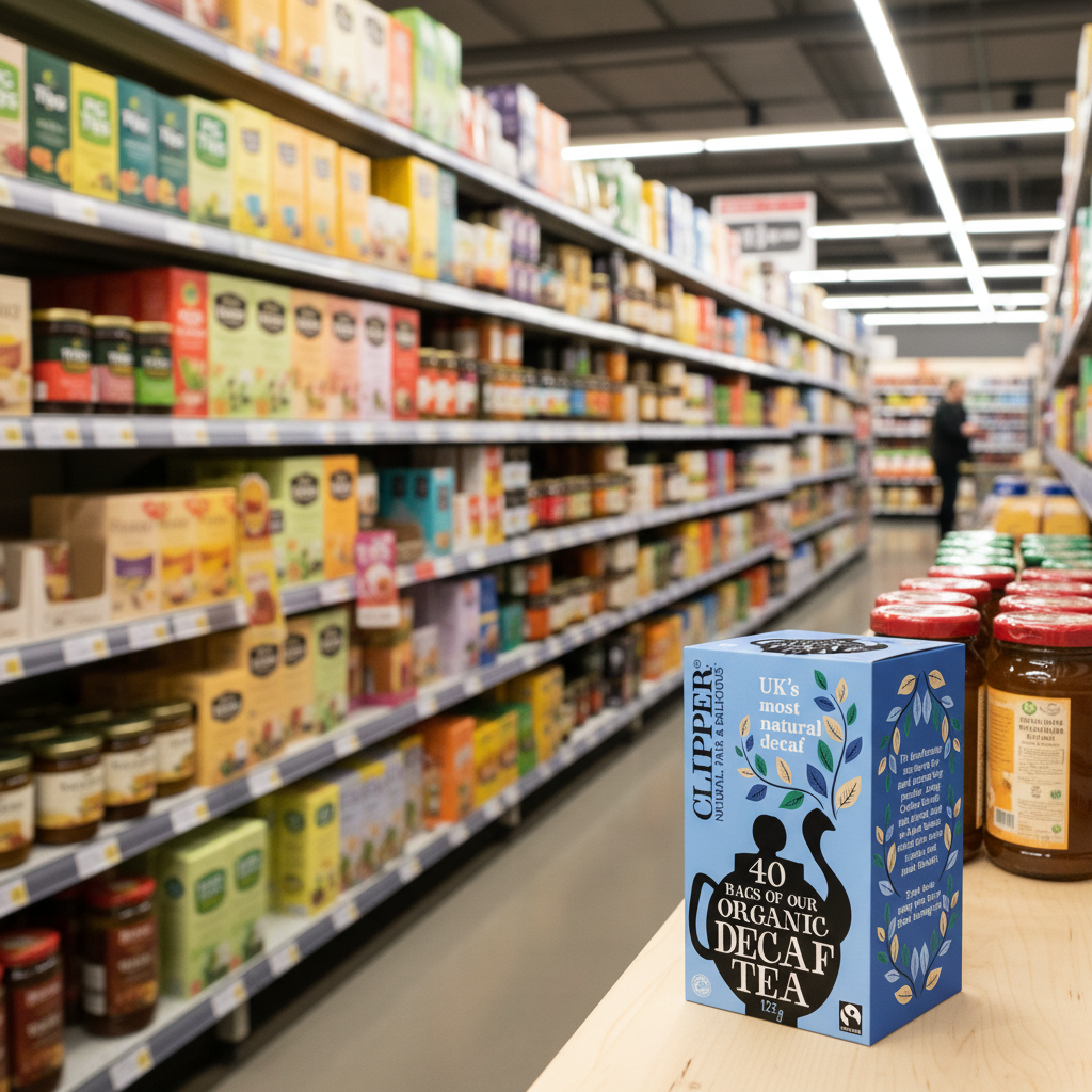 Clipper Fairtrade Organic Decaf Black Tea Bags - 116g