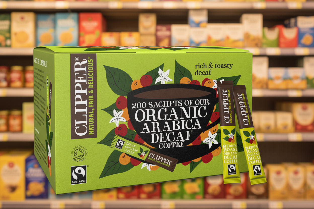 Clipper FT Org Instant Dried Decaf Coffee Sticks  - 360g