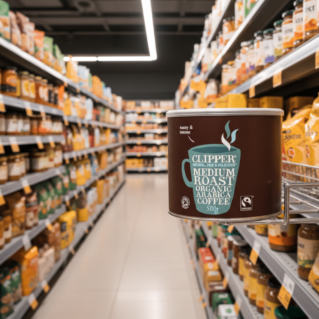 Clipper FT Medium Roast Organic Arabica Coffee - 500g