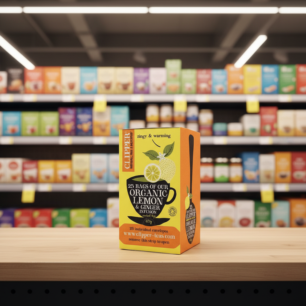 Clipper Organic Infusion Lemon & Ginger 25 Envelopes - 62g