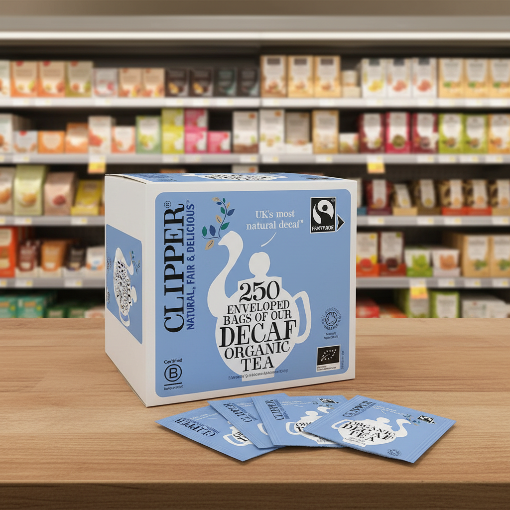 Clipper FT Organic Decaf Everyday 250 Envelopes - 550g
