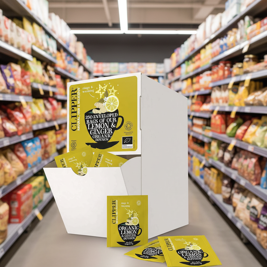 Clipper Org Infusion Lemon & Ginger 250 Envelopes - 625g