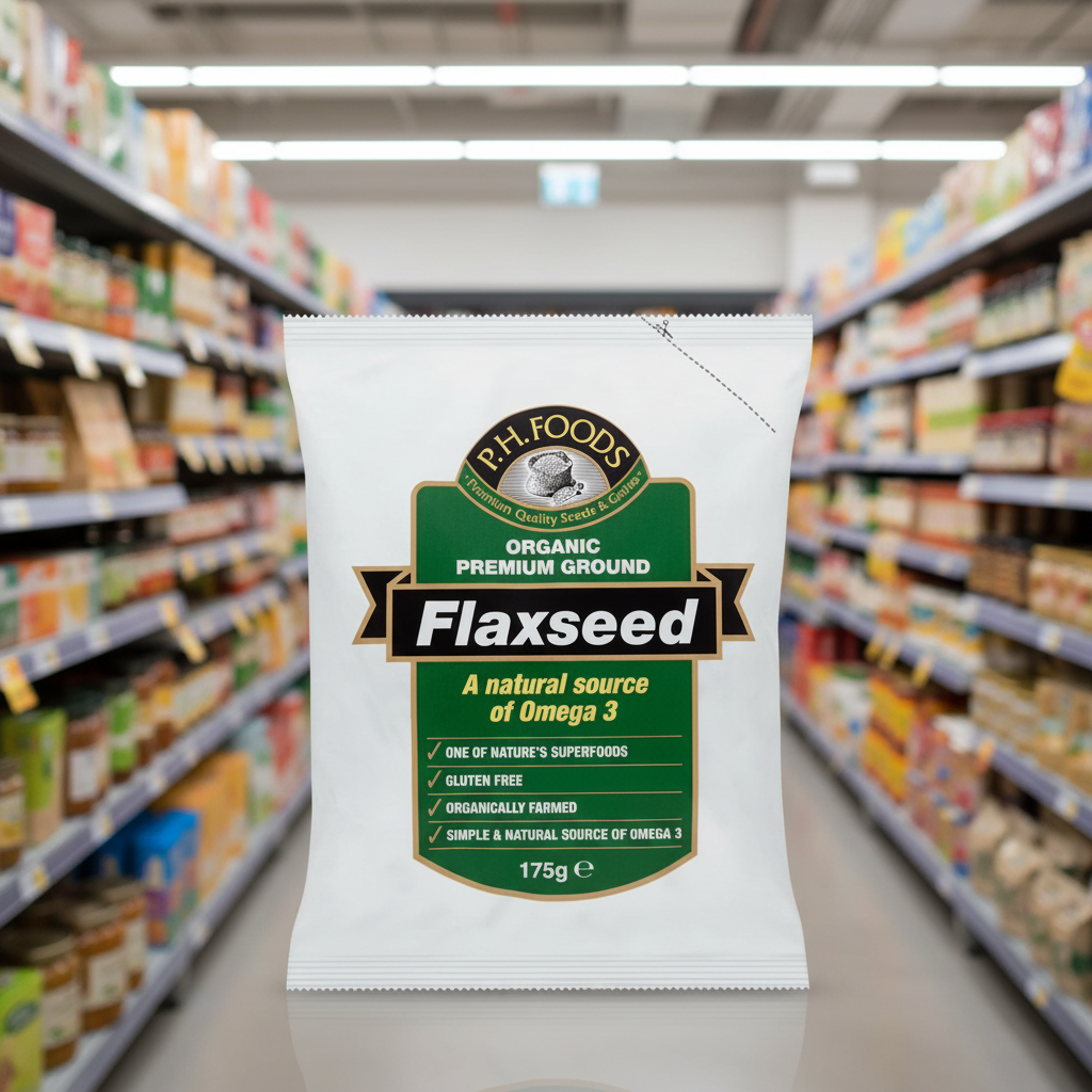 PH Foods Organic Ground Flaxseed - 175g