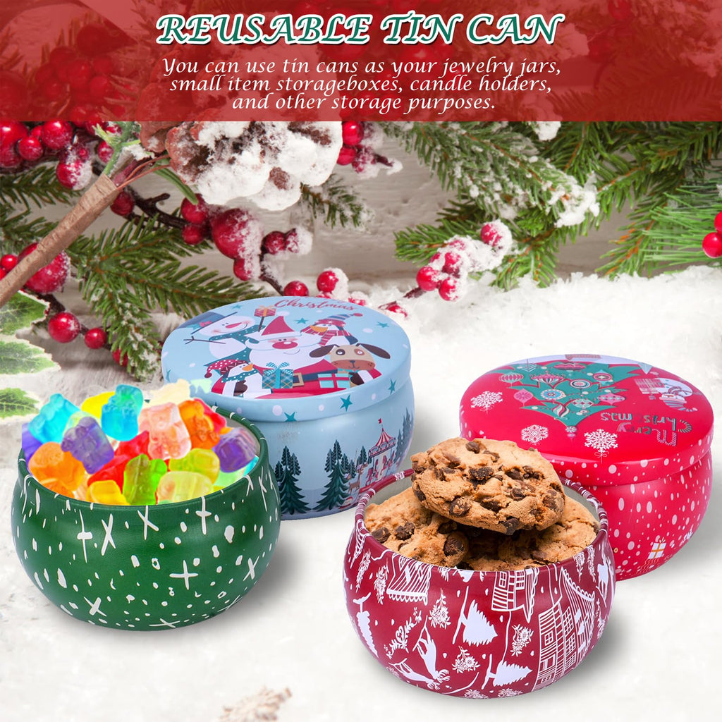 12PCS Christmas Scented Candles Gift Set for Women - Aromatherapy Soy Wax Candles (2.5oz Jars)