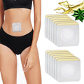 12Pcs Hypoallergenic Castor Oil Pack Wraps for Belly Button – Disposable, Self-Adhesive, 3.2 x 3.2 in White