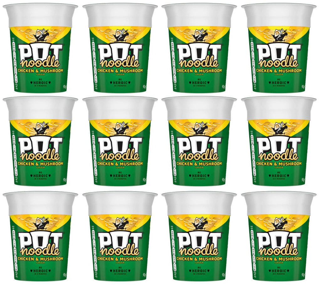 12 x Pot Noodle Chicken & Mushroom 90G