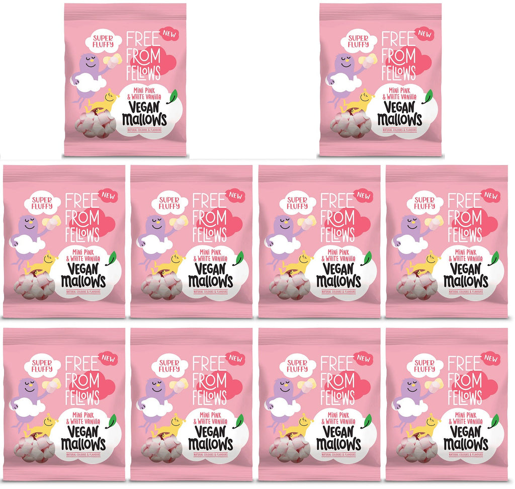 10 x Free From Fellows Vanilla P&W Mini Mallows - 105g