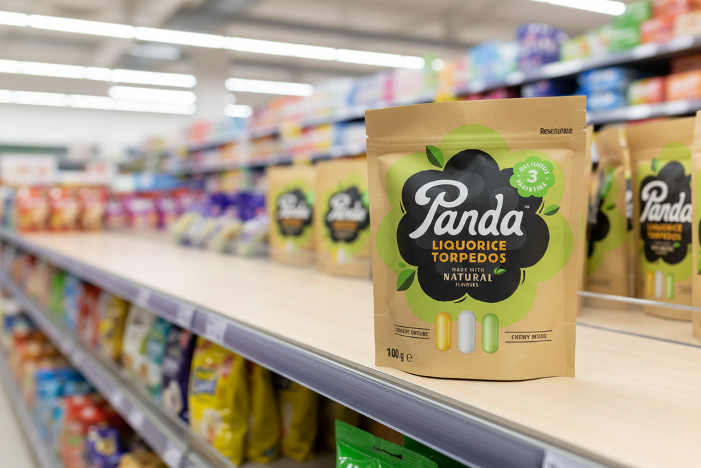 18 x Panda  Natural Liquorice Torpedos - 100g