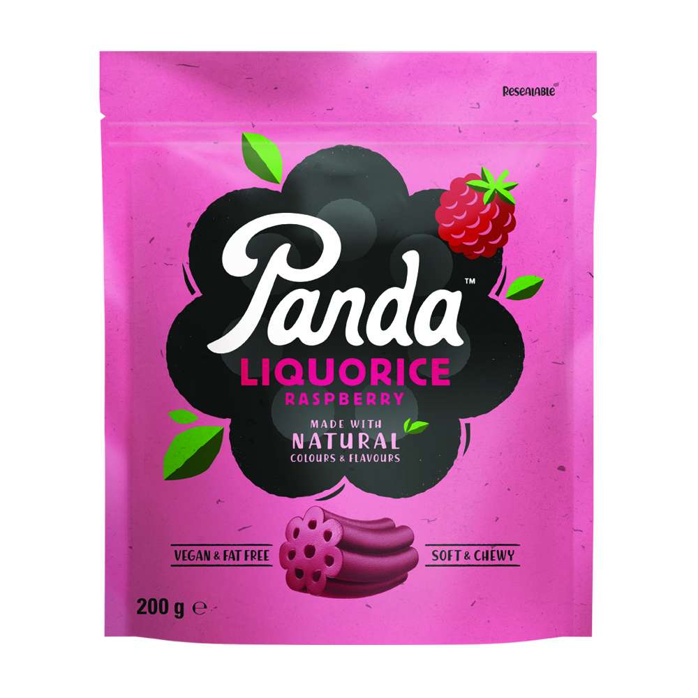 12 x Panda  Natural Raspberry Cuts - 200g