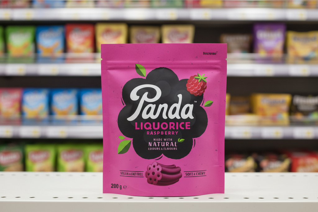12 x Panda  Natural Raspberry Cuts - 200g