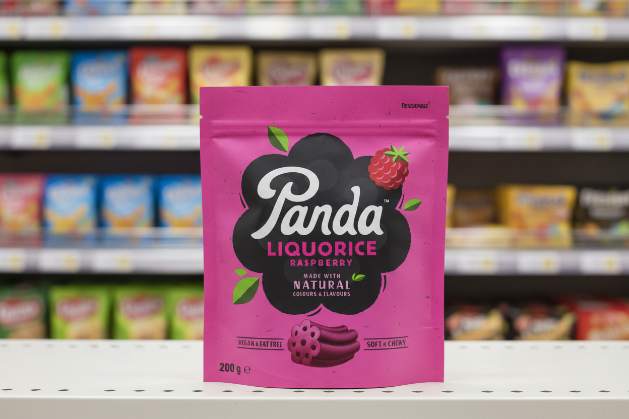12 x Panda  Natural Raspberry Cuts - 200g