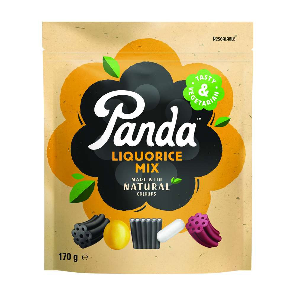 12 x Panda  Natural Liquorice Mix  - 170g