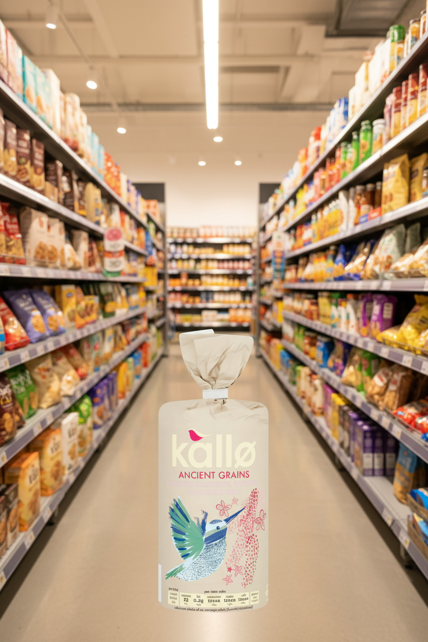 Kallo Org Amaranth Linseed Corn Cake Thins - 150g