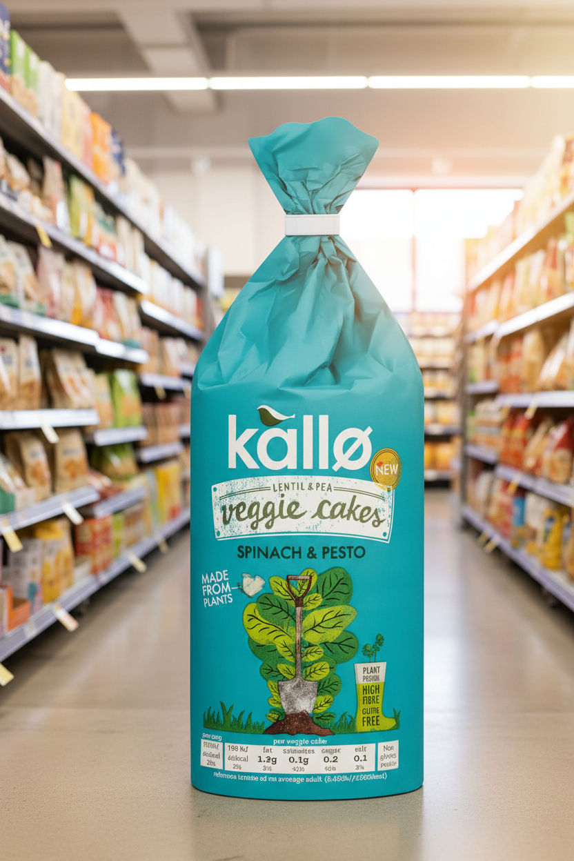 Kallo Spinach & Pesto Veggie Cakes - 122g