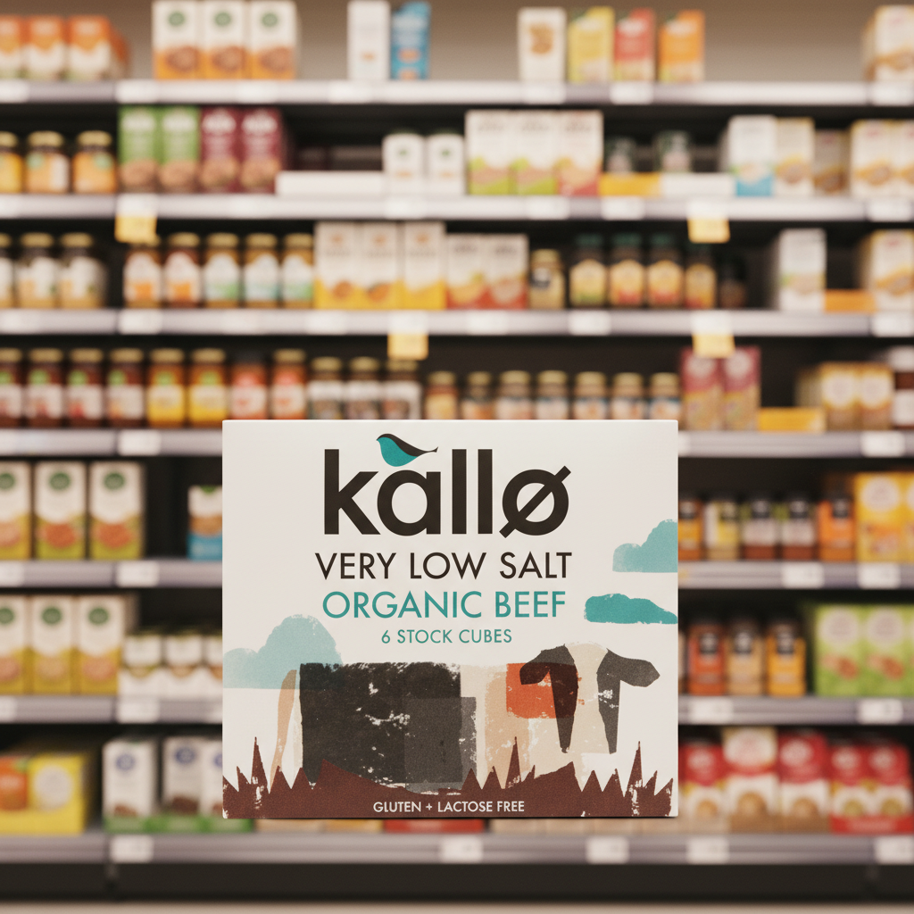 Kallo Organic Very Low Salt Beef Stock Cubes - 48g