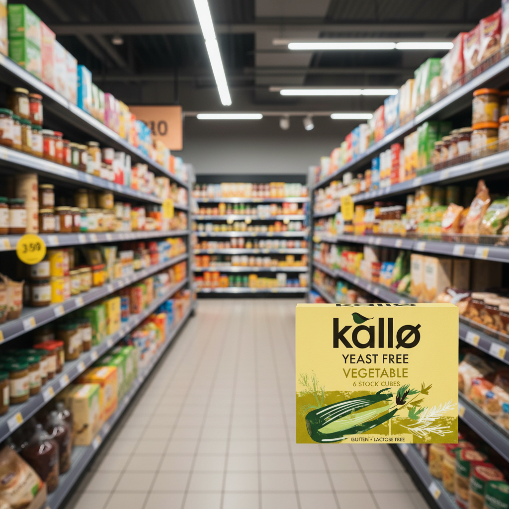 Kallo Yeast Free Vegetable Stock Cubes - 66g