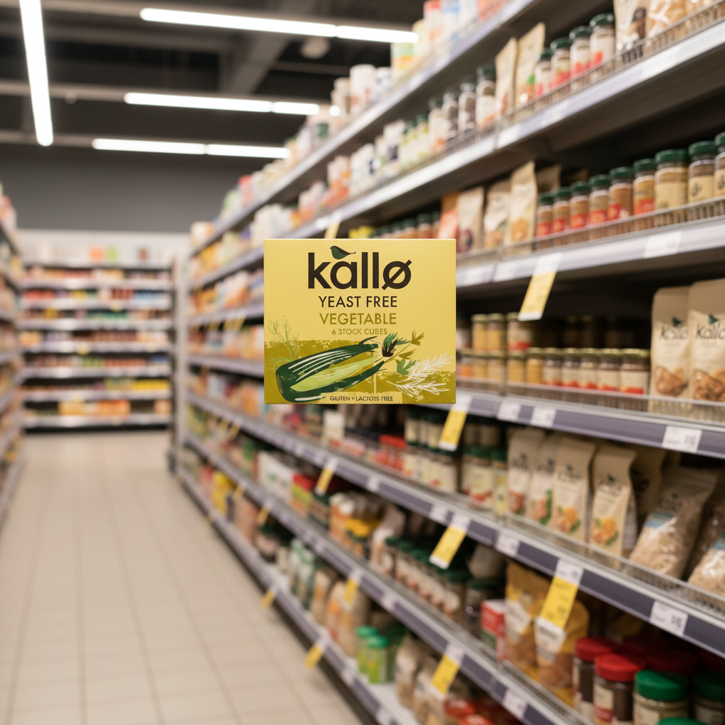 Kallo Yeast Free Vegetable Stock Cubes - 66g