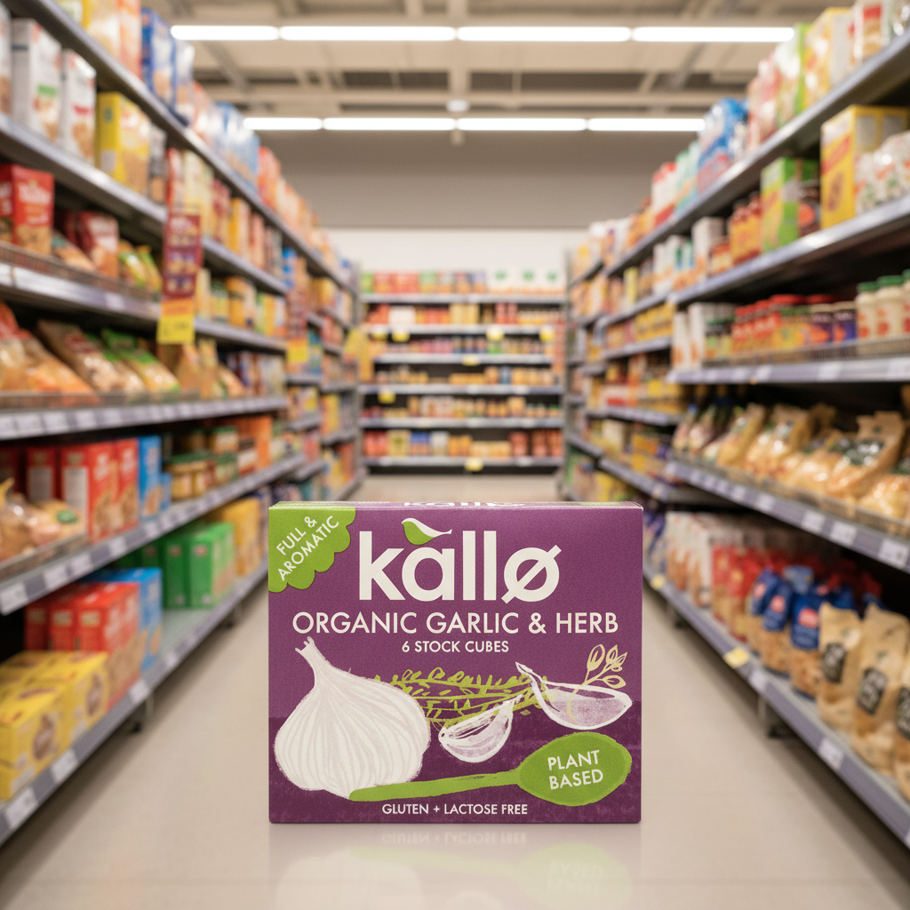 Kallo Organic Garlic & Herb Stock Cubes - 66g