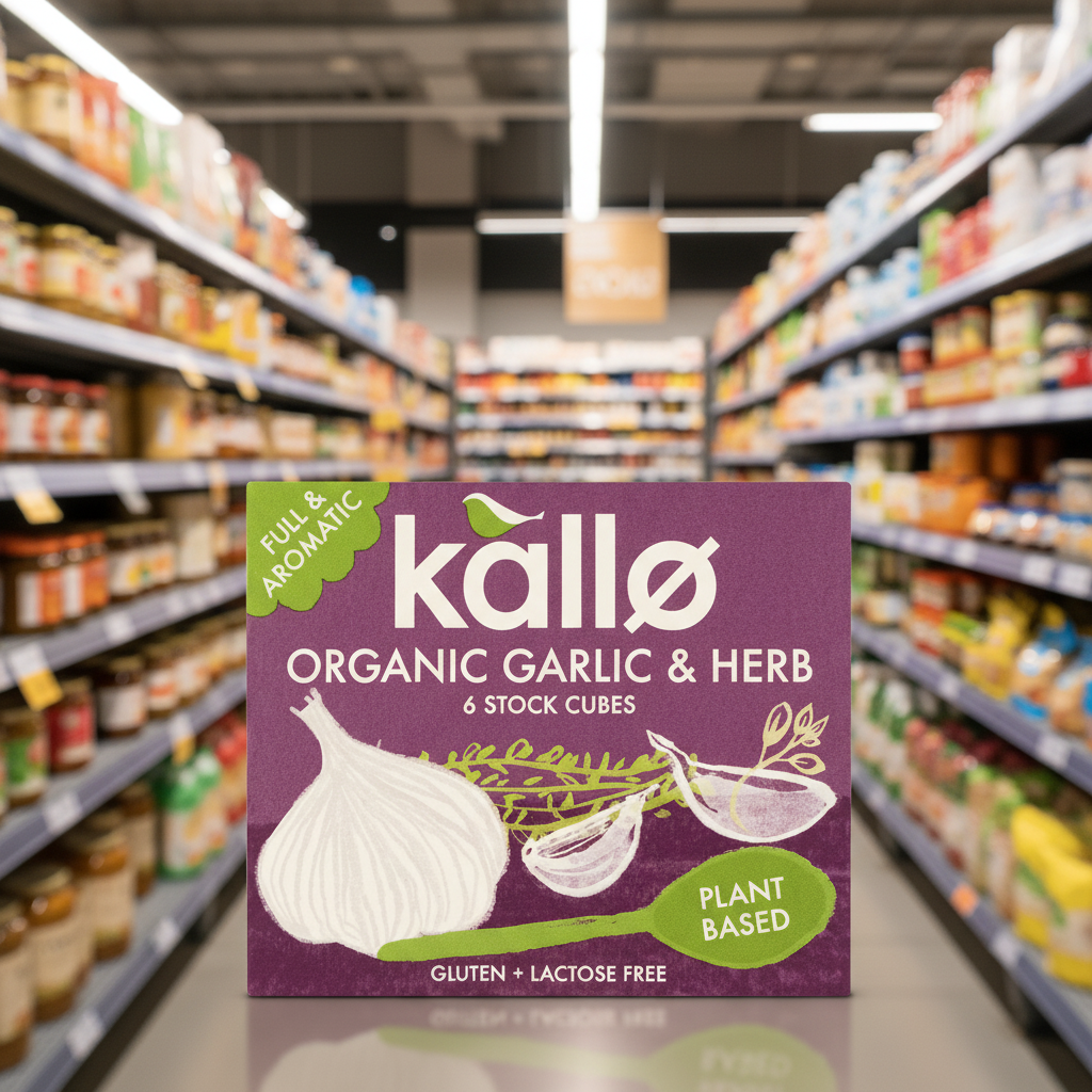Kallo Organic Garlic & Herb Stock Cubes - 66g